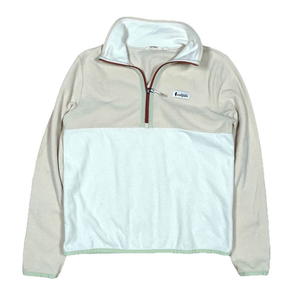 Cotopaxi Amado Fleece Pullover Women's Medium Bone & Cream 1/4 Zip Gorpcore